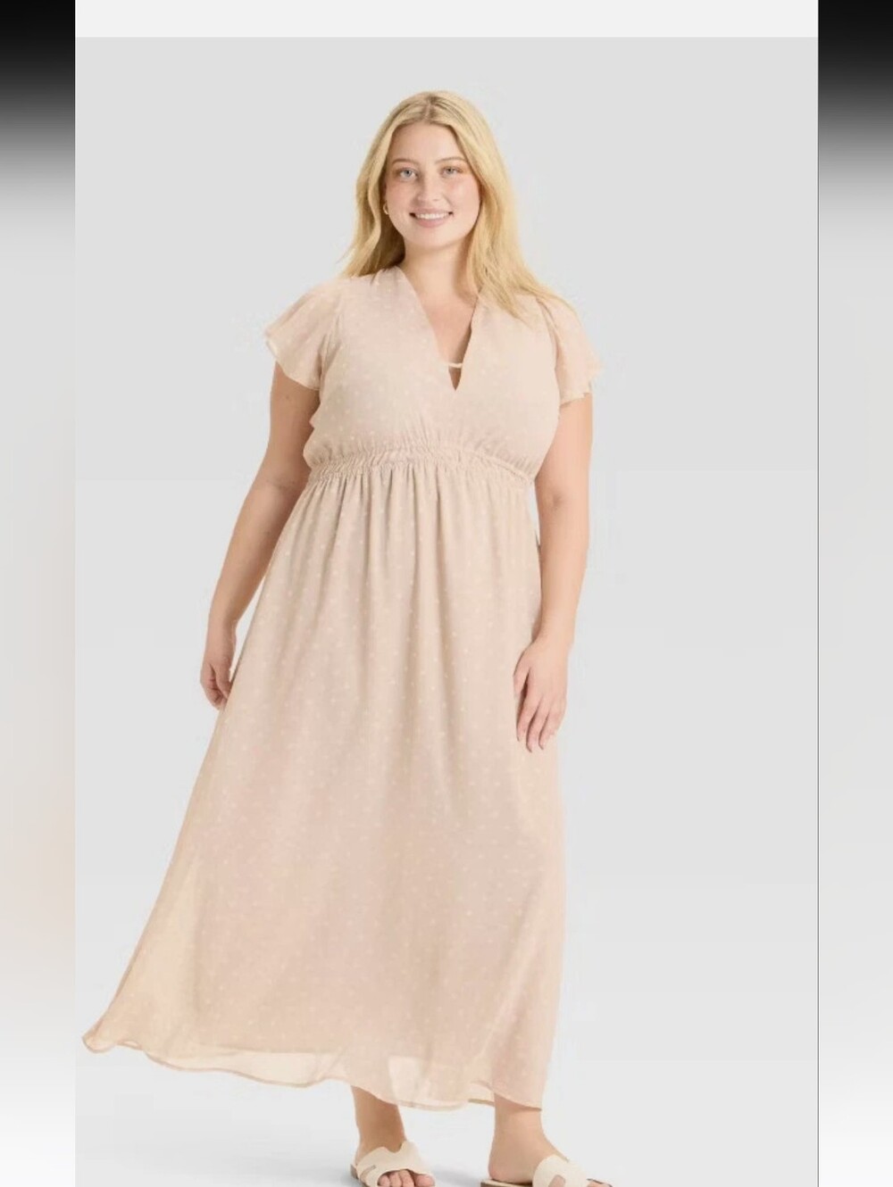 NWT A New Day Polka Dotted Maxi Dress- XXL